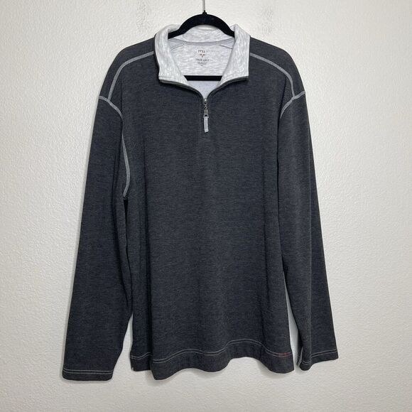 True Grit Pullover XXL Charcoal Daybreak Quarter Zip Warm Winter Outerwear Golf - Picture 2 of 10
